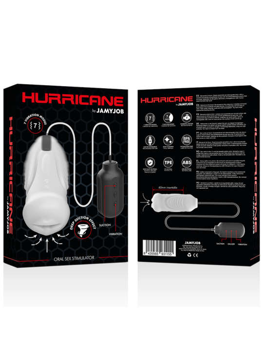 Jamyjob Hurricane Estimulador Sexo Oral | Vibrador Masculino
