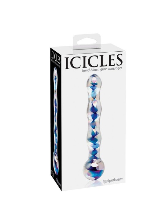 Icicles Número 8 Masajeador De Vidrio - Comprar Dildo realista Icicles - Dildos sin vibración (4)