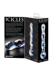 Icicles Número 8 Masajeador De Vidrio - Comprar Dildo realista Icicles - Dildos sin vibración (3)