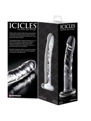 Icicles Número 62 Masajeador De Vidrio - Comprar Dildo realista Icicles - Dildos sin vibración (2)