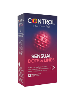 Control Sensual Dots Lines Puntos | Condones Estrías