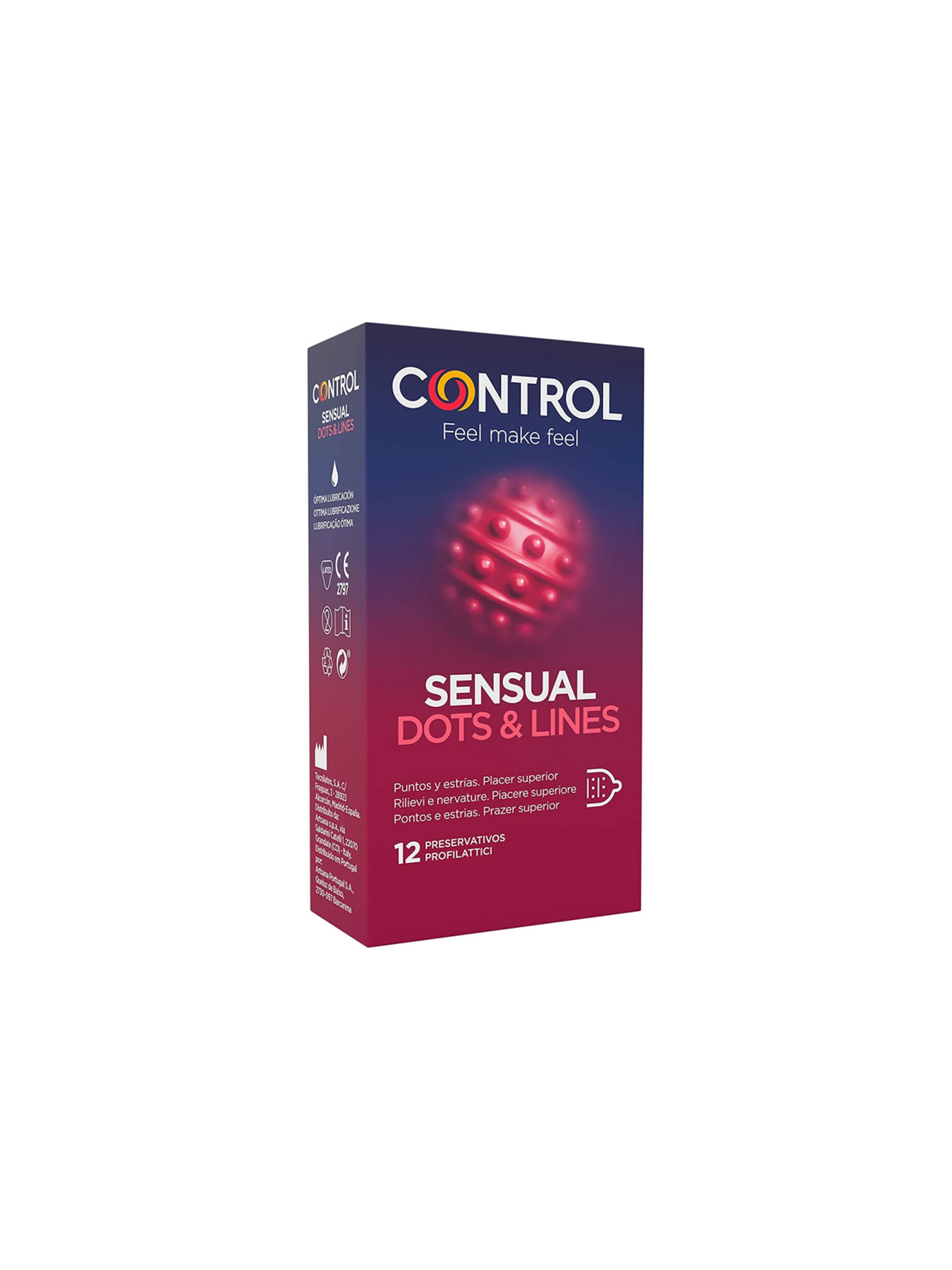 Control Sensual Dots Lines Puntos | Condones Estrías