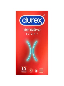 Durex Sensitivo Slim Fit 10 Unidades | Condones Ultrafinos