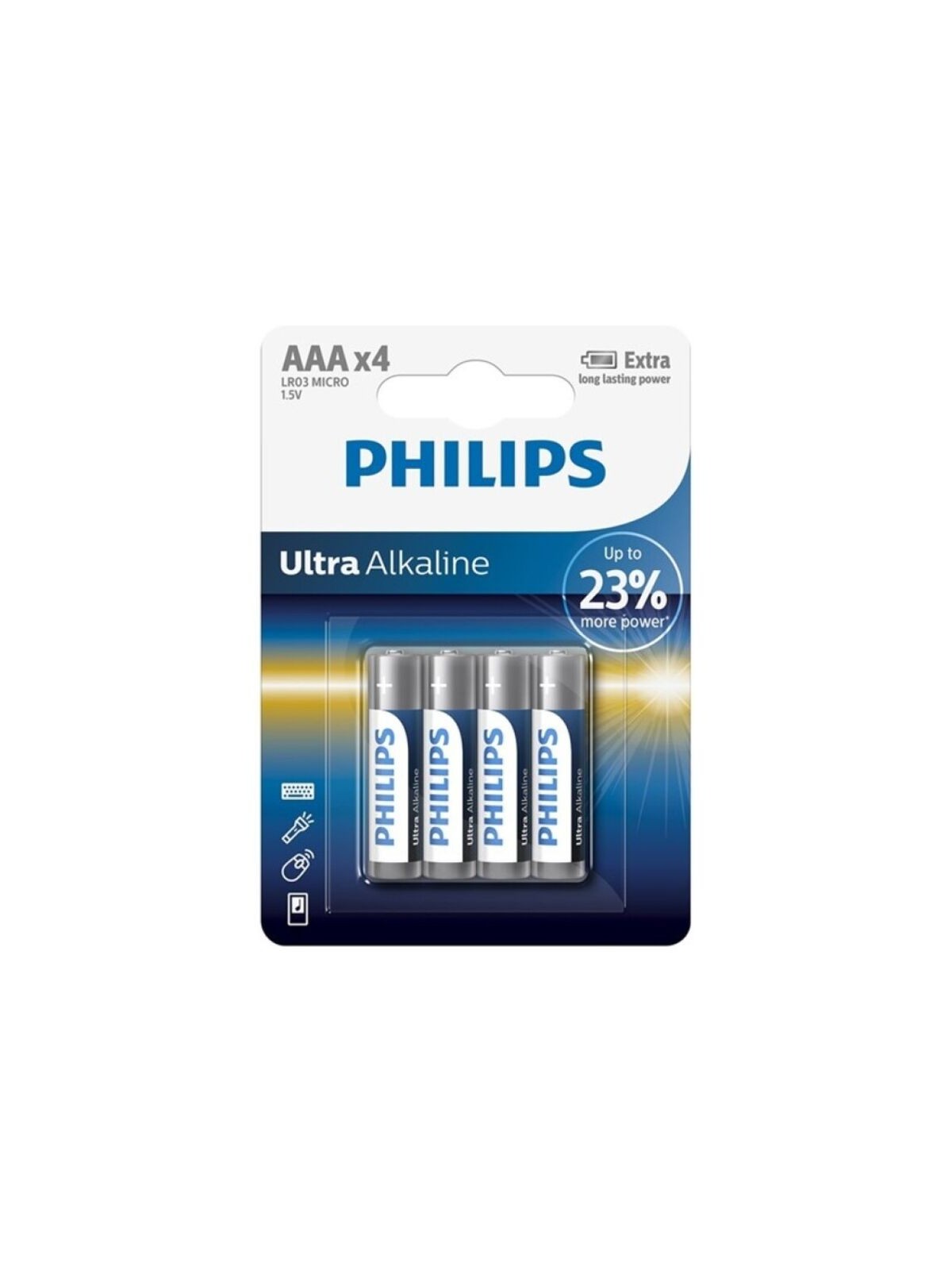 Philips Ultra Alkaline Pila AAA LR03 | Pilas Baterías