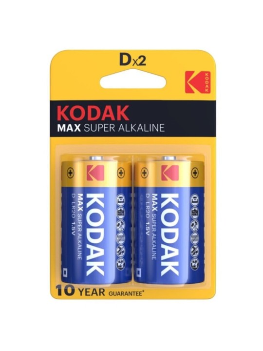 Kodak Max Pila Alcalina D LR20 Blíster*2 | Pilas Baterías