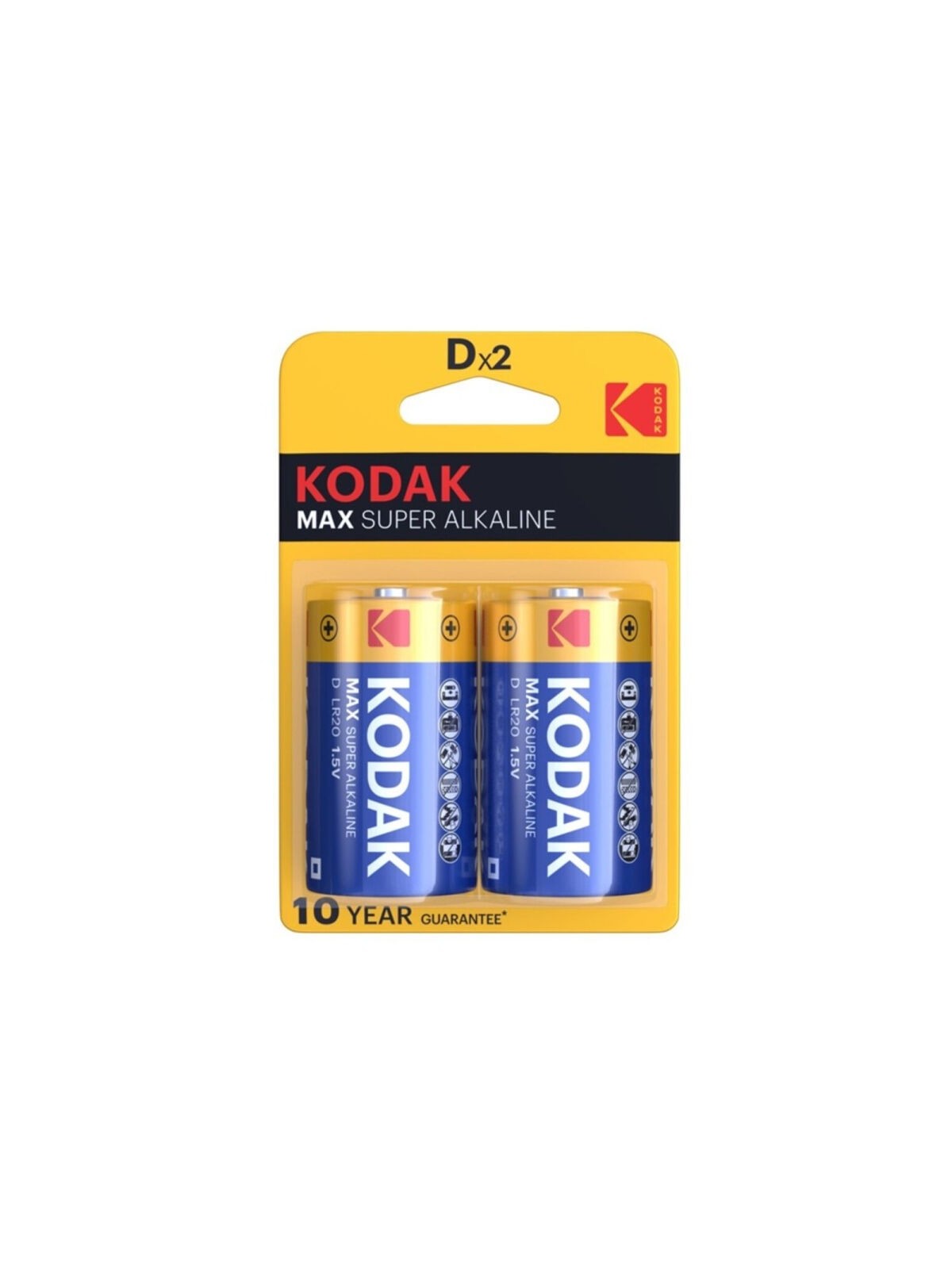 Kodak Max Pila Alcalina D LR20 Blíster*2 | Pilas Baterías