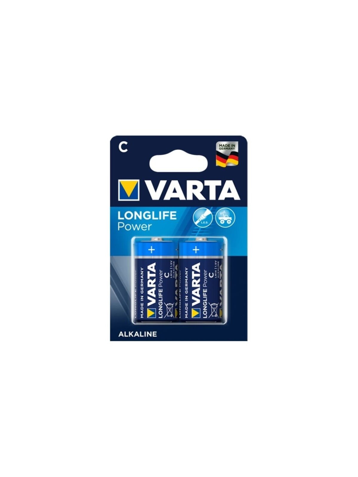 Varta Longlife Power Pila Alcalina C LR14 | Pilas Baterías