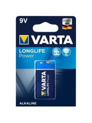 Varta Longlife Power Pila Alcalina 9V LR61 | Pilas Baterías