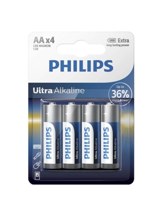 Philips Ultra Alkaline Pila AA LR6 | Pilas Baterías