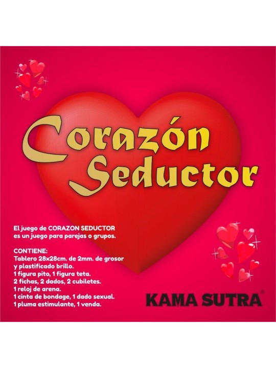 Diablo Picante Juego Corazón Seductor | Juego Mesa Erótico