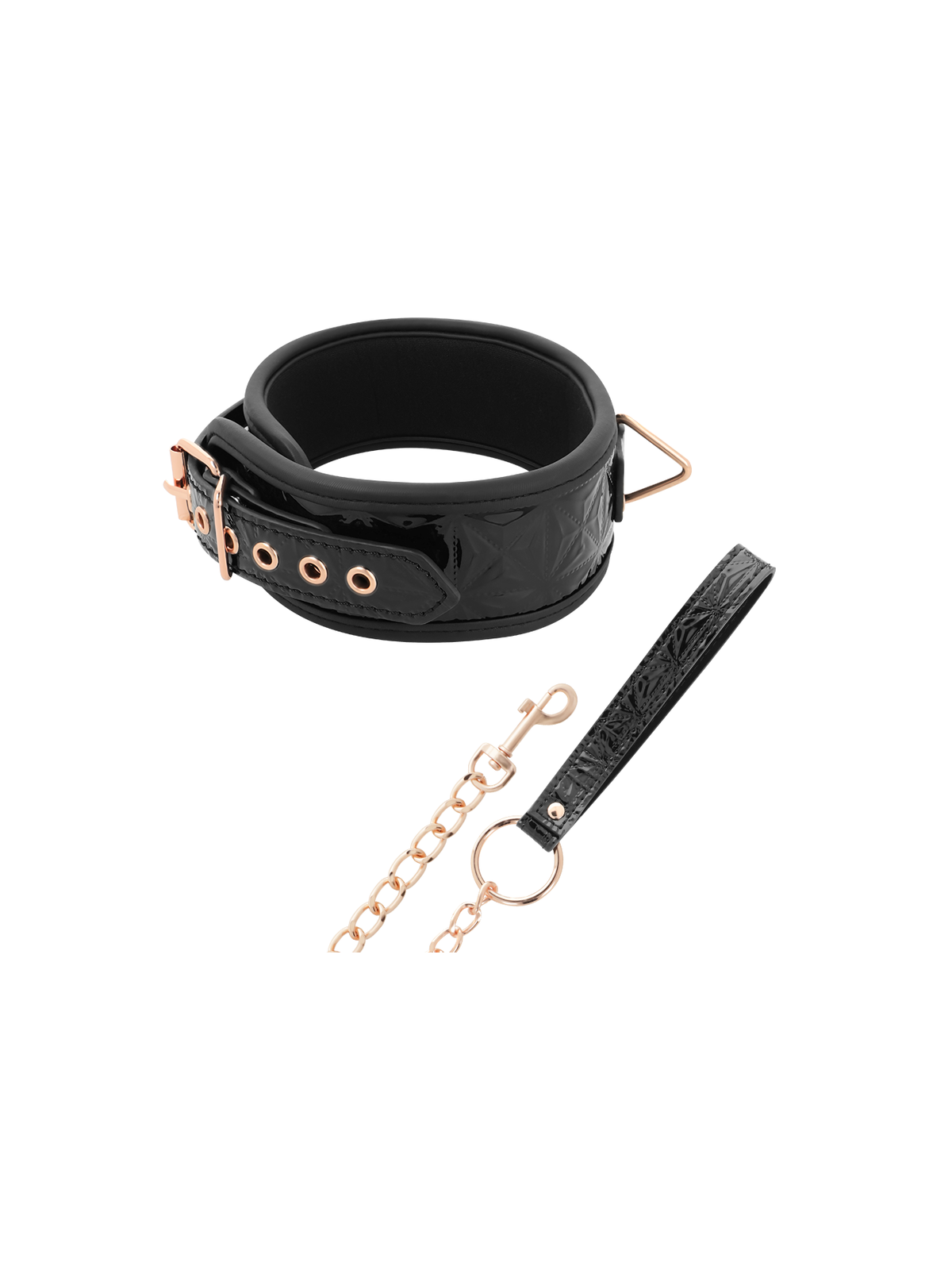 Begme Black Edition Collar Cuero Vegano Forro | Collar BDSM