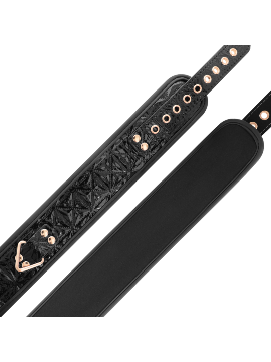 Begme Black Edition Collar Cuero Vegano Forro | Collar BDSM