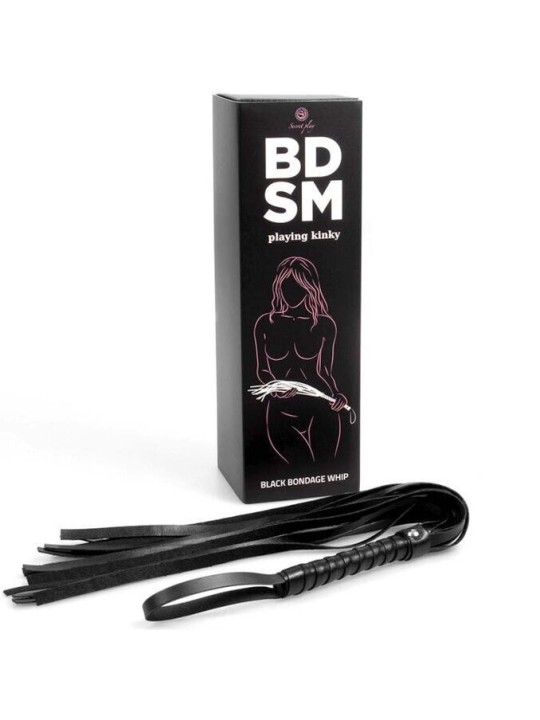 Secretplay Látigo Negro BDSM Collection | Látigo Sexual