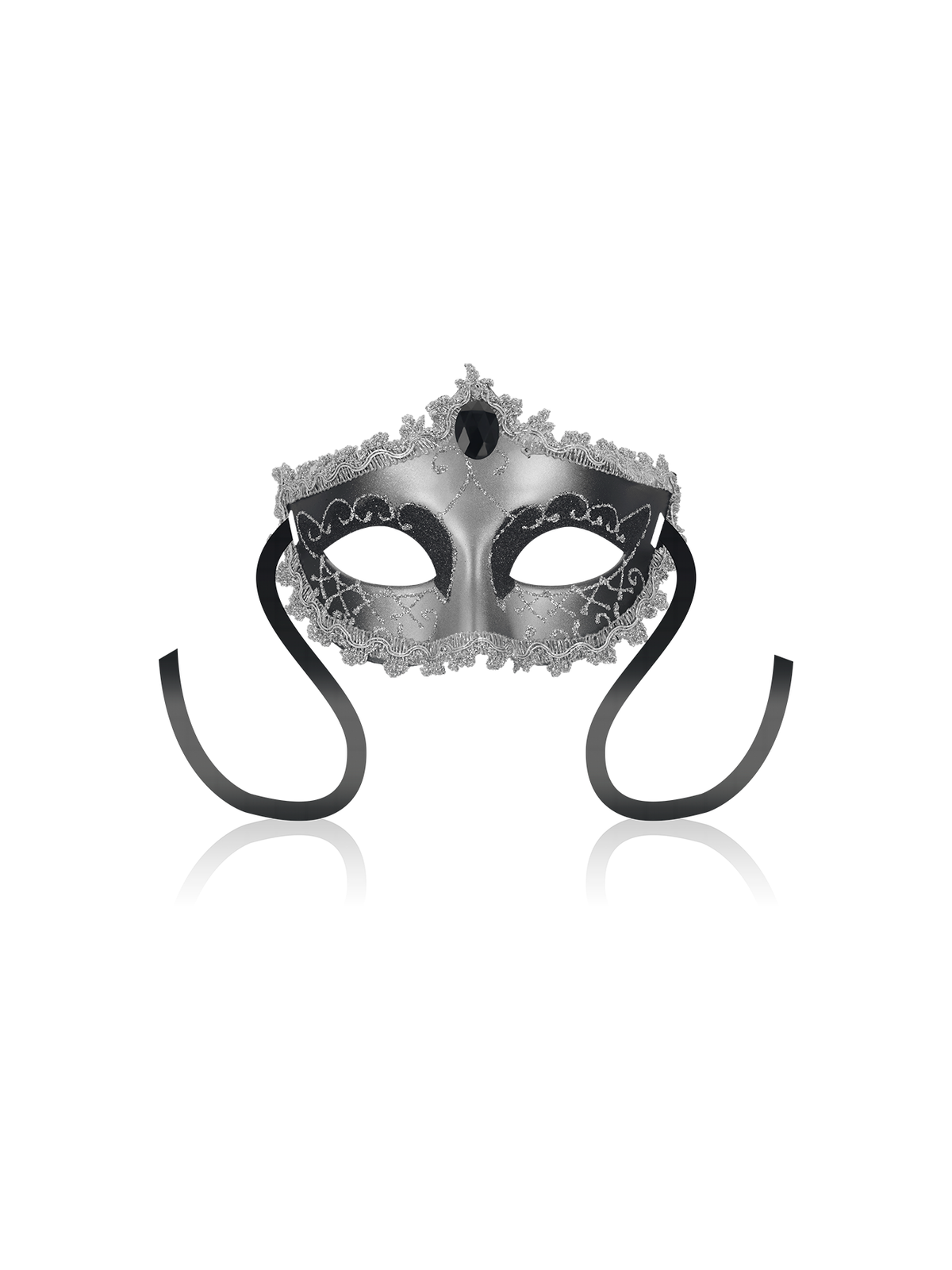 Ohmama Masks Antifaz Black Diamond Gris | Máscara BDSM