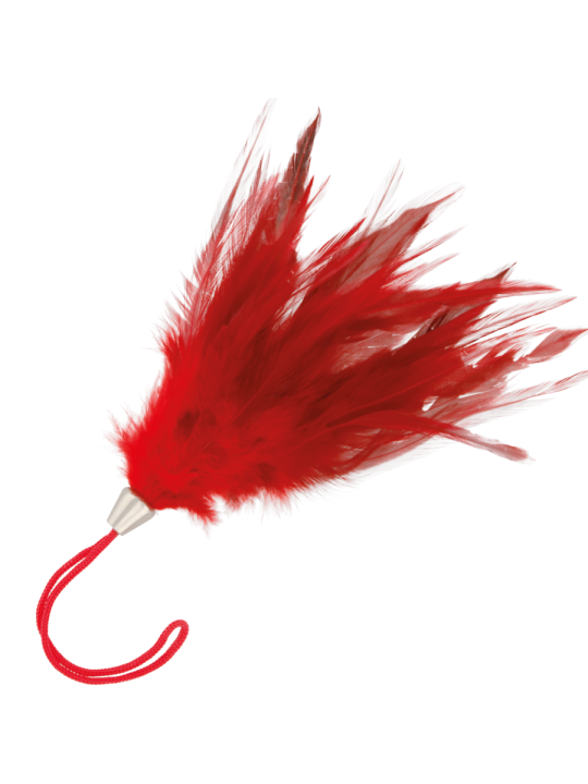 Ohmama Fetish Pluma Estimuladora Roja 13 | Plumas Eróticas