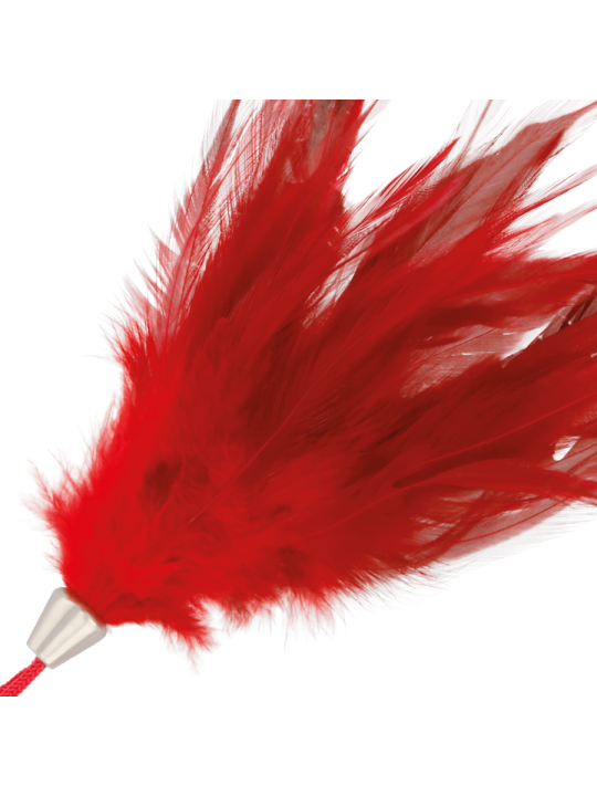 Ohmama Fetish Pluma Estimuladora Roja 13 | Plumas Eróticas