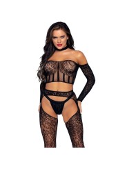 Leg Avenue Set Tres Piezas Talla Única | Conjunto Lencería