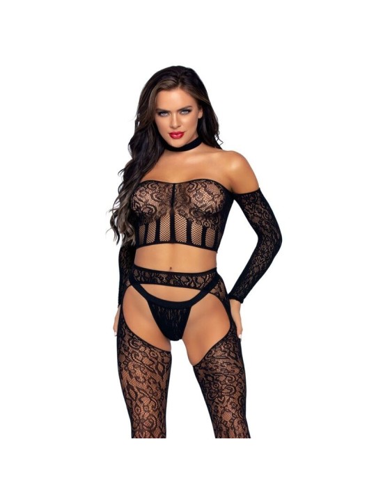 Leg Avenue Set Tres Piezas Talla Única | Conjunto Lencería