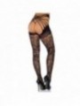 Leg Avenue Wrap Around Crothless Tights One | Medias Sexys