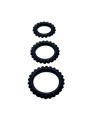 Baile Titan Set 3Pcs Cock Ring Black 2.8 + 2.4 + 1.9 cm - Comprar Anillo silicona pene Baile - Anillos de silicona pene (2)