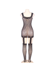 Queen Lingerie Bodystocking Estilo Leopardo | Bodystocking