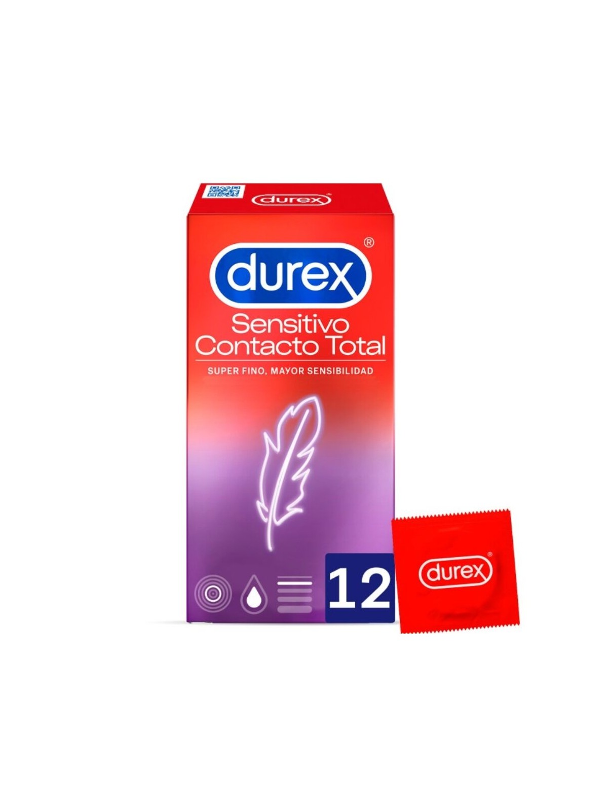 Durex Sensitivo Contacto Total | Condones Ultrafinos | Finos