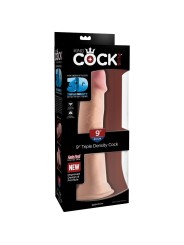 King Cock Dildo Triple Densidad 26.7 cm | Consolador Ventosa