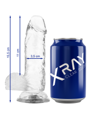 Xray Clear Dildo Realista Transparente 15.5 x 3.5 cm | Pene