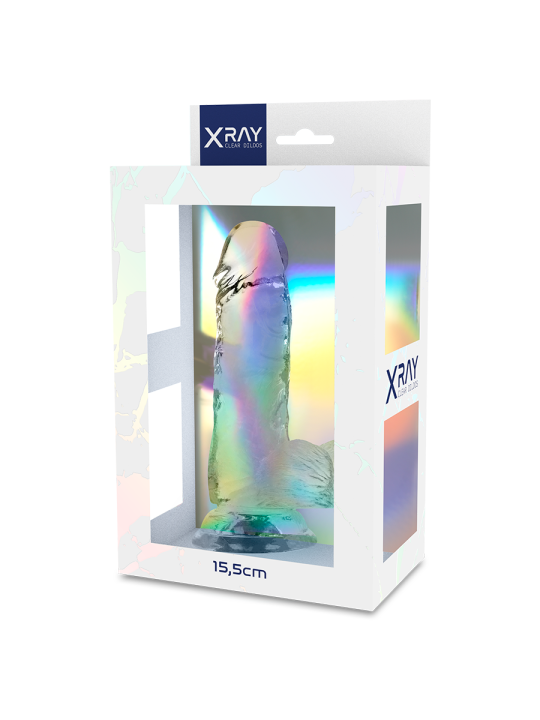 Xray Clear Dildo Realista Transparente 15.5 x 3.5 cm | Pene