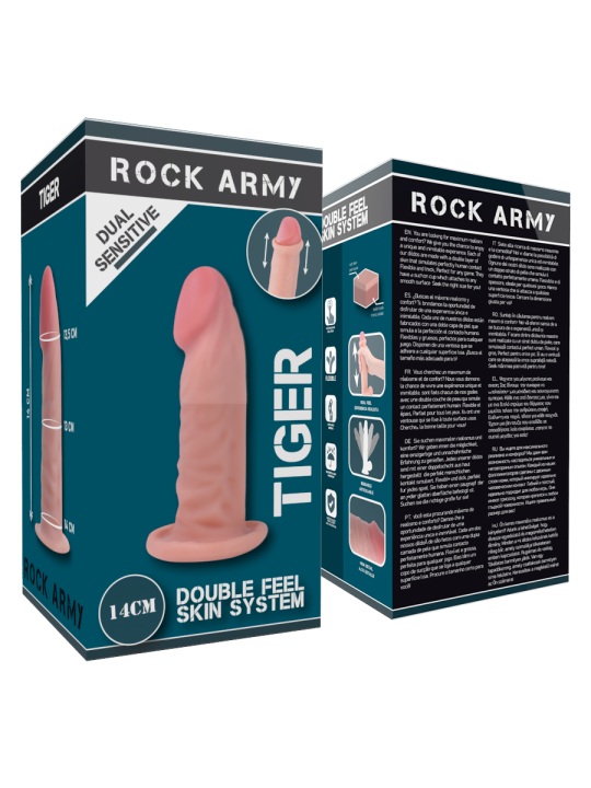 Rockarmy Dual Density Tiger Dildo | Consolador Realista