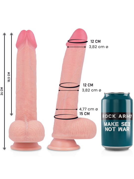 Rockarmy Liquid Silicone Dildo Premium Kingcobra | Realista