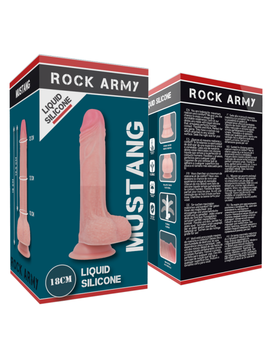 Rockarmy Liquid Silicone Dildo Premium Mustang | Realista