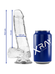 Xray Clear Dildo Realista Transparente 18.5 x 3.8 cm | Pene