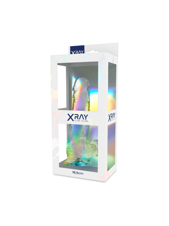 Xray Clear Dildo Realista Transparente 18.5 x 3.8 cm | Pene