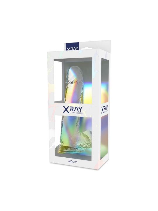 Xray Clear Dildo Realista Transparente 20 x 4.5 cm | Pene