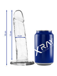 Xray Clear Dildo Transparente 18 x 4 | Consolador Realista