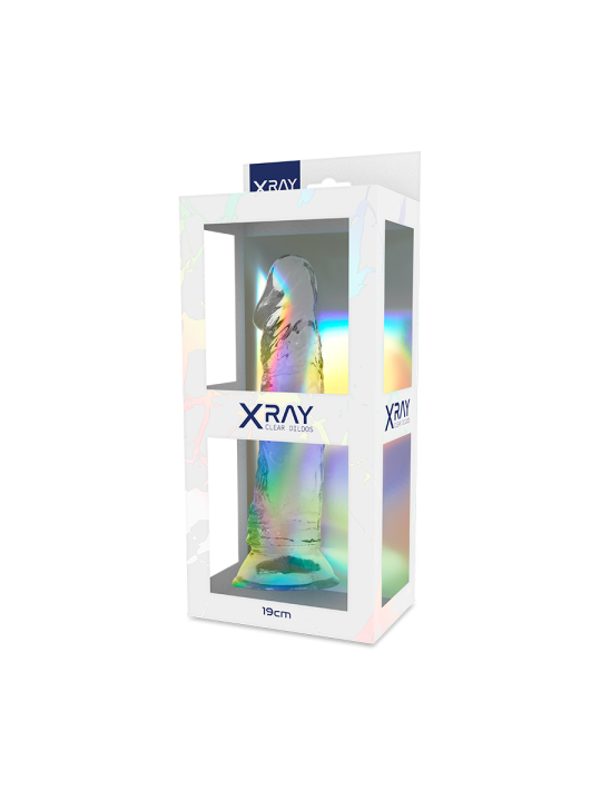 Xray Clear Dildo Transparente 19 x 4 | Consolador Realista