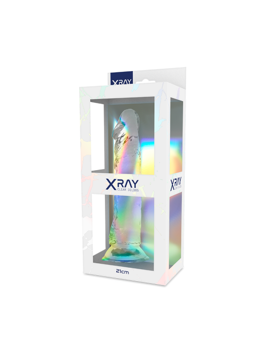 Xray Clear Dildo Transparente 21 x 4 | Consolador Realista