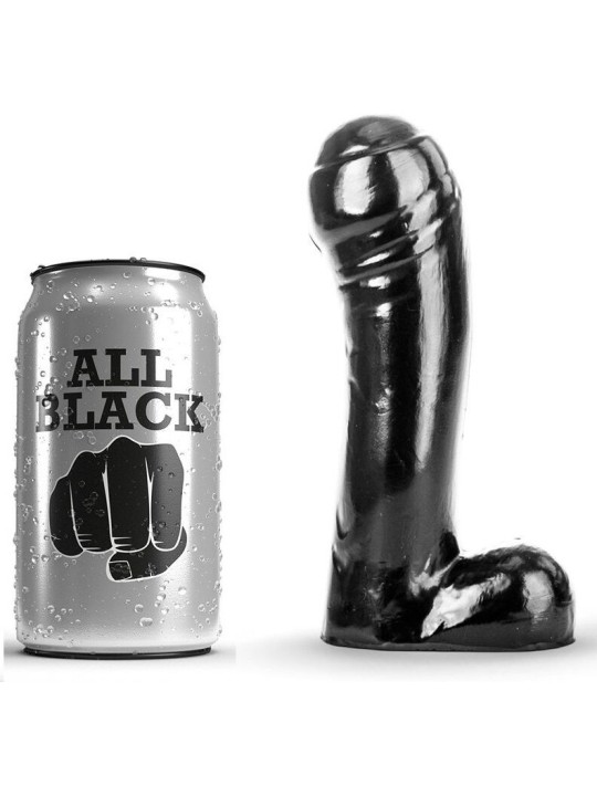 All Black Dildo Negro 15 cm | Consolador Realista | Pene