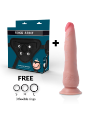 Rockarmy Arnés + Dual Density Crusader Dildo | Arnés Dildo