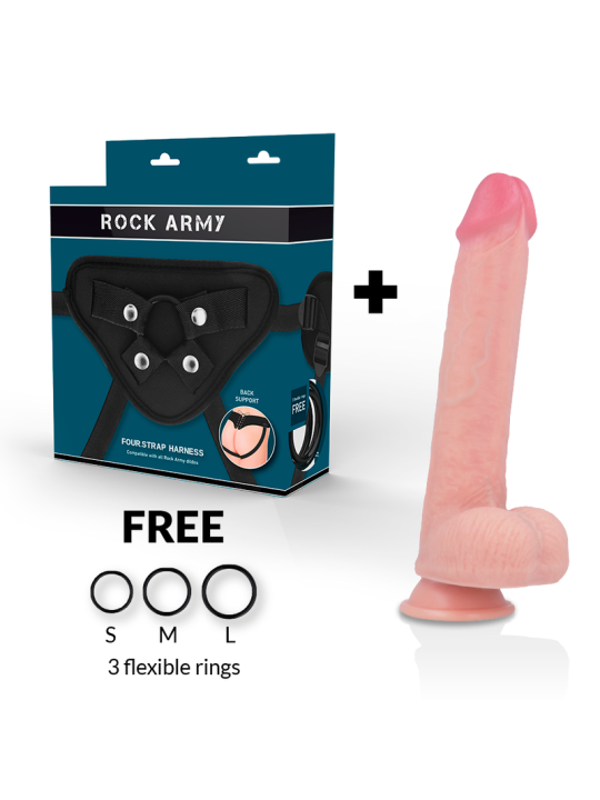 Rockarmy Arnés Liquid Silicone Dildo Kingcobra | Arnés Dildo