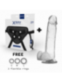 Xray Arnés + Dildo Realista Transparente 22 cm | Arnés Dildo