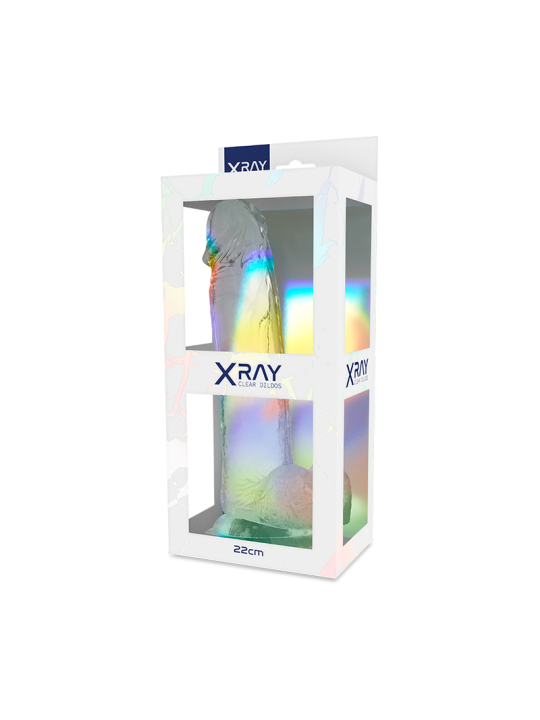 Xray Arnés + Dildo Realista Transparente 22 cm | Arnés Dildo