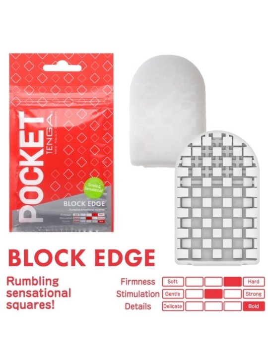 Tenga Blocked Edge Masturbador Pocket | Huevo Masturbador