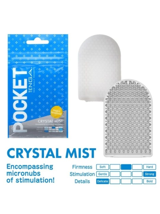 Tenga Crystal Mist Masturbador Pocket | Huevo Masturbador