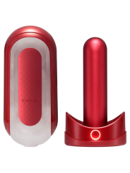 Tenga Flip 0 (Zero) Rojo Con Calentador | Vibrador Masculino