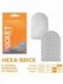 Tenga Hexa Brick Masturbador Pocket | Huevo Masturbador