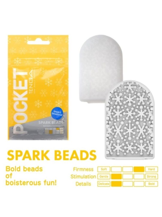 Tenga Spark Beards Masturbador Pocket | Huevo Masturbador