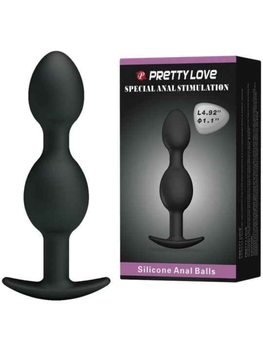 Pretty Love Bolas Anales Silicona Negro - Comprar Plug anal Pretty Love - Plugs anales (2)