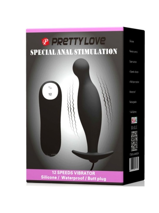 Pretty Love Plug Anal Silicona 12 Modos | Plug Anal